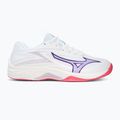 Children's volleyball shoes Mizuno Lightning Star Z7 white/violet indigo/camellia rose 2