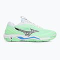 Mizuno Wave Stealth 6 neo mint/black/frontier blue shoes 2