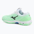 Mizuno Wave Stealth 6 neo mint/black/frontier blue shoes 3