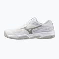 Women's tennis shoes Mizuno Break Shot 5 CC white/ ultimate gray/ harbor mist 8