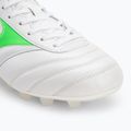 Men's football boots Mizuno Morelia II Japan Md white/neon green/galaxy silver 7