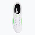 Men's football boots Mizuno Morelia II Club Md white/neon green/galaxy silver 5