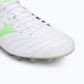 Men's football boots Mizuno Monarcida Neo III Pro Md white/neon green 7