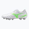 Men's football boots Mizuno Monarcida Neo III Select Md white/neon green 8