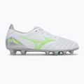 Men's football boots Mizuno Morelia Neo IV Pro Md white/neon green/cool gray 3c 2