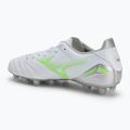 Men's football boots Mizuno Morelia Neo IV Pro Md white/neon green/cool gray 3c 3