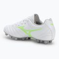 Children's football boots Mizuno Monarcida Neo III Select Jr Md white/neon green 3