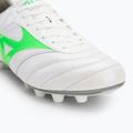 Men's football boots Mizuno Morelia II Elite Md white/neon green/galaxy silver 7