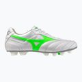 Men's football boots Mizuno Morelia II Elite Md white/neon green/galaxy silver 8