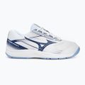 Mizuno Cyclone Speed 5 volleyball shoes white/bellwether blue/bel air blue 2