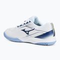 Mizuno Cyclone Speed 5 volleyball shoes white/bellwether blue/bel air blue 3