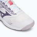 Mizuno Cyclone Speed 5 volleyball shoes white/violet indigo/camellia rose 7