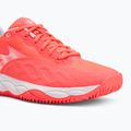 Women's tennis shoes Mizuno Wave Enforce Court CC W calypso coral/white/barely pink 7