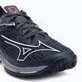Mizuno Wave Exceed Tour 6 CC tennis shoes odyssey gray/white/blue granite 7