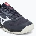 Mizuno Break Shot 5 CC tennis shoes odyssey gray/white/blue granite 7