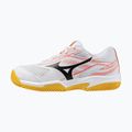 Children's tennis shoes Mizuno Break Shot 5 Jr CC white/calypso coral/citrus 8
