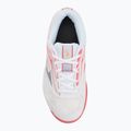 Children's tennis shoes Mizuno Break Shot 5 Jr CC white/blue granite/calypso coral 5