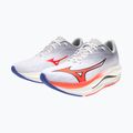 Men's running shoes Mizuno Wave Rebellion Flash 3 white/fiery coral 2/iris bloom 8