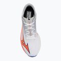 Men's running shoes Mizuno Wave Rebellion Flash 3 white/fiery coral 2/iris bloom 5