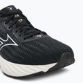 Men's running shoes Mizuno Wave Inspire 21 black/white/vibrant yellow 7