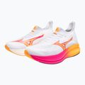 Mizuno Neo Zen white/tang orange/pink tetra running shoe 15