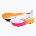 Mizuno Neo Zen white/tang orange/pink tetra running shoe 16