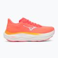 Women's running shoes Mizuno Wave Sky 9 striking coral/baseball white/citrus 2