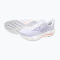 Women's running shoes Mizuno Wave Rider 29 white/icelandic blue/strikingcoral 9
