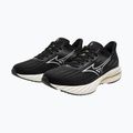 Women's running shoes Mizuno Wave Inspire 21 black/white/vibrant yellow 8
