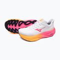 Mizuno Wave Sky 9 white/tang orange/pink tetra running shoe 9