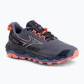 Women's running shoes Mizuno Wave Mujin 11 blue granite/silver/striking coral