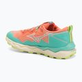 Women's running shoes Mizuno Wave Daichi 9 fresh salmon/white/sharp green 3