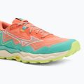 Women's running shoes Mizuno Wave Daichi 9 fresh salmon/white/sharp green 7