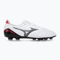 Men's football boots Mizuno Morelia Neo IV Pro MD white/black/chinese red 2