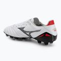 Men's football boots Mizuno Morelia Neo IV Pro MD white/black/chinese red 3