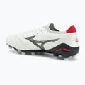 Men's football boots Mizuno Morelia Neo IV Β Elite MD white/black/chinese red 3