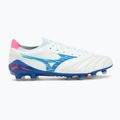Men's football boots Mizuno Morelia Neo IV Β Elite MD white/tanager turquoise/pink tetra 2