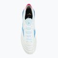 Men's football boots Mizuno Morelia Neo IV Β Elite MD white/tanager turquoise/pink tetra 5