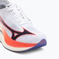 Mizuno Wave Rebellion Pro 3 running shoe white/baritone blue/fiery cora 7