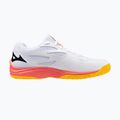 Mizuno Thunder Blade Z white/fiery coral 2/citrus volleyball shoe 2