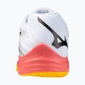 Mizuno Thunder Blade Z white/fiery coral 2/citrus volleyball shoe 3
