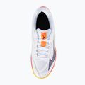 Mizuno Thunder Blade Z white/fiery coral 2/citrus volleyball shoe 5