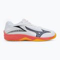 Mizuno Thunder Blade Z white/fiery coral 2/citrus volleyball shoe 2