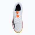 Mizuno Thunder Blade Z white/fiery coral 2/citrus volleyball shoe 4
