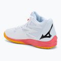 Mizuno Thunder Blade Z Mid white/fiery coral 2/citrus volleyball shoe 3