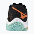 Mizuno Wave Lightning Z8 volleyball shoes black/tangelo/ice green 3