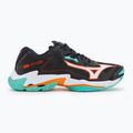 Mizuno Wave Lightning Z8 volleyball shoes black/tangelo/ice green 2