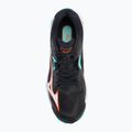 Mizuno Wave Lightning Z8 volleyball shoes black/tangelo/ice green 5