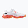 Mizuno Wave Lightning Z8 white/fiery coral 2/citrus volleyball shoes 2
