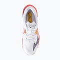 Mizuno Wave Lightning Z8 white/fiery coral 2/citrus volleyball shoes 5